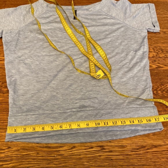 SAVVI MD Light Blue (Denim) Relaxed French Terry Short Sleeve Top - Picture 12 of 13